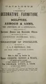 Cover image for Catalogue of a collection of decorative furniture and sculpture, armour & arms, the property of a gentleman