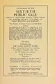 Cover image for Catalogue of the sixtieth public sale
