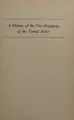 Cover image for A history of the vice-presidency of the United States,