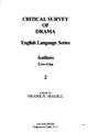 Cover image for Critical Survey of Drama, Volume 2 - 423-864 Authors -COW-Gua
