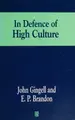 Cover image for In defence of high culture