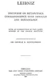 Cover image for Discourse on metaphysics ; Correspondence with Arnauld ; and, Monadology
