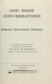 Cover image for God, some conversations