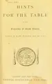 Cover image for Hints for the table