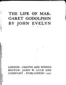 Cover image for The Life of Margaret Godolphin