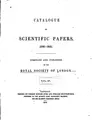 Cover image for Catalogue of Scientific Papers