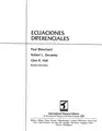 Cover image for Ecuaciones Diferenciales