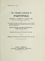 Cover image for The valuable collection of paintings belonging to Thomas B. Harned, Esq., one of the literary executors of Wald Whitman ...