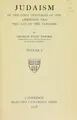Cover image for Judaism in the first centuries of the Christian era