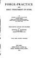 Cover image for Forge-practice and heat treatment of steel