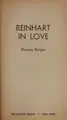 Cover image for REINHART IN LOVE (Reinhart Trilogy)