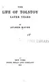 Cover image for The life of Tolstoy