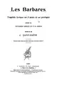 Cover image for Les barbares: tragédie lyrique en 3 actes et un prologue
