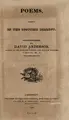 Cover image for Poems, chiefly in the Scottish dialect