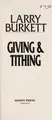 Cover image for Giving & Tithing (Burkett Booklets)