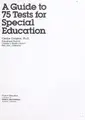 Cover image for A guide to 75 tests for special education