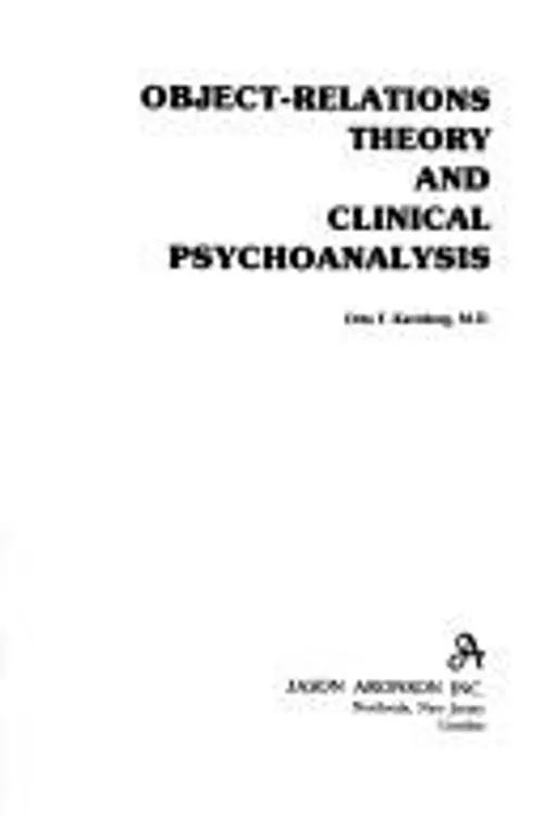 Object-relations theory and clinical psychoanalysis cover