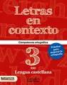 Cover image for Letras en contexto. Cuaderno ortografía 3º ESO