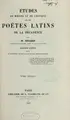 Cover image for Études de mœurs et de critique sur les poètes latins de la décadence