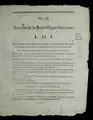 Cover image for Loi qui attribue aux tribunaux criminels la connaissance des appels des jugemens des anciens tribunaux de la police correctionnelle