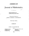 Cover image for American Journal of Mathematics