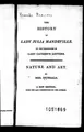 Cover image for The history of Lady Julia Mandeville / by the translator of Lady Catesby's letters.  Nature and art / by Mrs. Inchbald