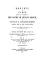 Cover image for Reports of Cases Argued and Determined in the Court of Queen's Bench, and the Court of Exchequer ...
