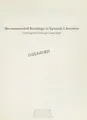 Cover image for Recommended Readings in Spanish Literature