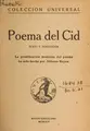Cover image for Poema del Cid