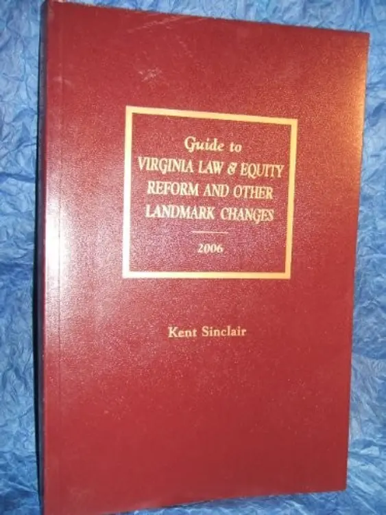 Guide to Virginia law: equity reform and other landmark changes cover