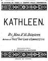 Cover image for Kathleen: A Love Story