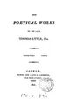 Cover image for The poetical works of the late Thomas Little, esq
