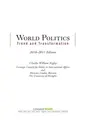 Cover image for World politics