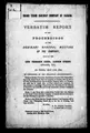 Cover image for Verbatim report of the proceedings at the ordinary general meeting of the Company