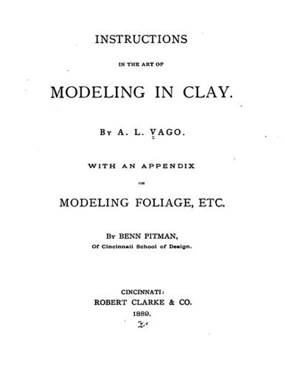 Instructions in the art of modeling in clay. cover
