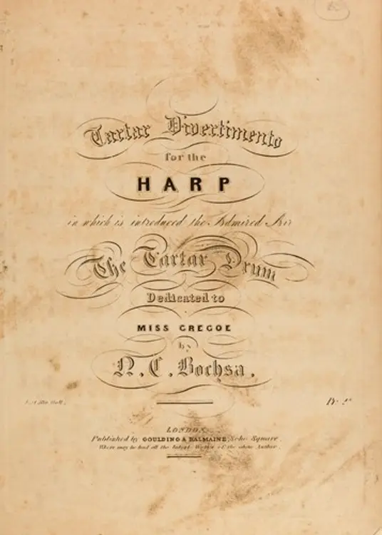 Tartar divertimento: for the harp : in which is introduced the admired air, The tartar drum cover