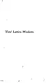 Cover image for Thro' lattice-windows