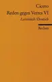 Cover image for Reden gegen Verres 6. Zweite Rede gegen C. Verres. Fünftes Buch.