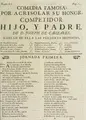 Cover image for Por acrisolar su honor, competidor hijo, y padre