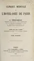 Cover image for Clinique médicale de l'Hôtel-Dieu de Paris
