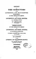 Cover image for Report to the Directors of the Liverpool and Manchester Railway: On the ...