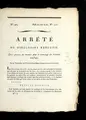 Cover image for Arre te  du Directoire exe cutif, qui prescrit des mesures pour la sauvetage des ba timens naufrage s