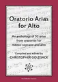 Cover image for Oratorio Arias for Alto