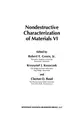 Cover image for Nondestructive Characterization of Materials VI