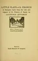 Cover image for Little plays of St. Francis