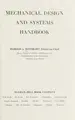 Cover image for Mechanical design and systems handbook.