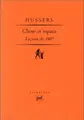 Cover image for Chose et espace : Leçons de 1907
