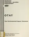 Cover image for Otay grazing final environmental impact statement