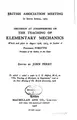 Cover image for Discussion at Johannesburg on the Teaching of Elementary Mechanics: Which ...