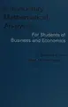 Cover image for Introductory mathematical analysis: for students of business and economics